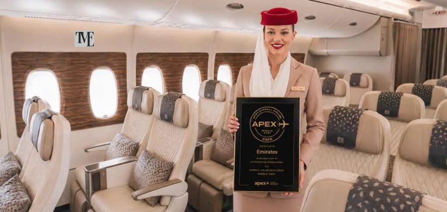 You are currently viewing Emirates Named Best Overall Airline in Middle East at 2026 APEX Awards
